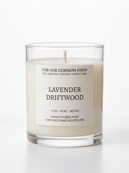 Lavender Driftwood Aromatherapy Candle