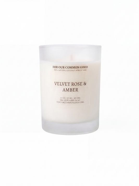 Velvet Rose and Amber Aromatherapy Candle
